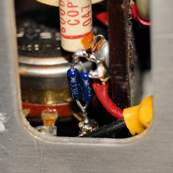 photo of level pot limit resistor