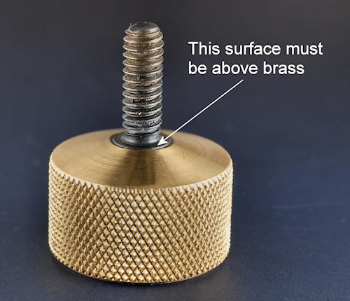 photo of screw in knob