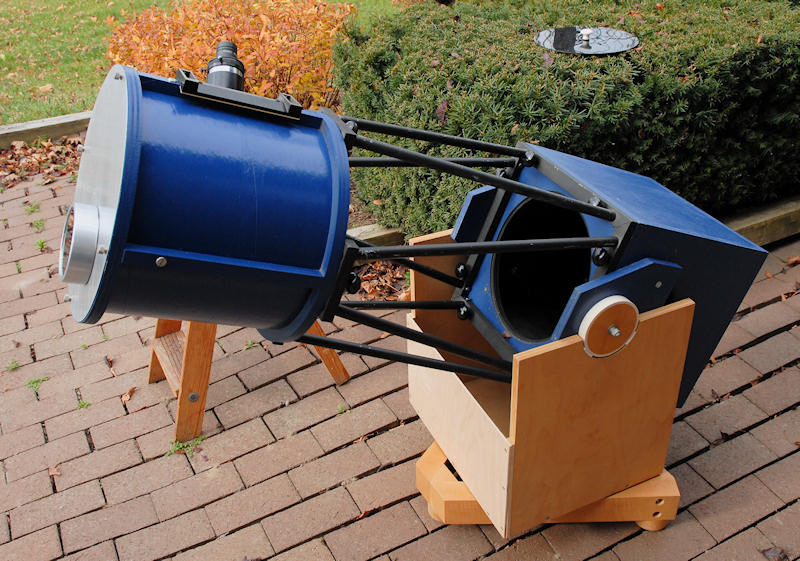 photo of telescope with solar adapter