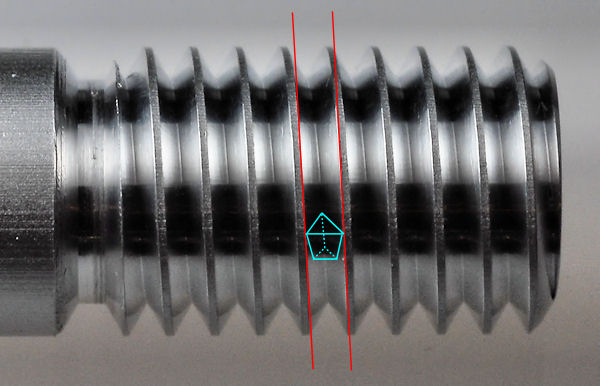 photo of tool tip in thread