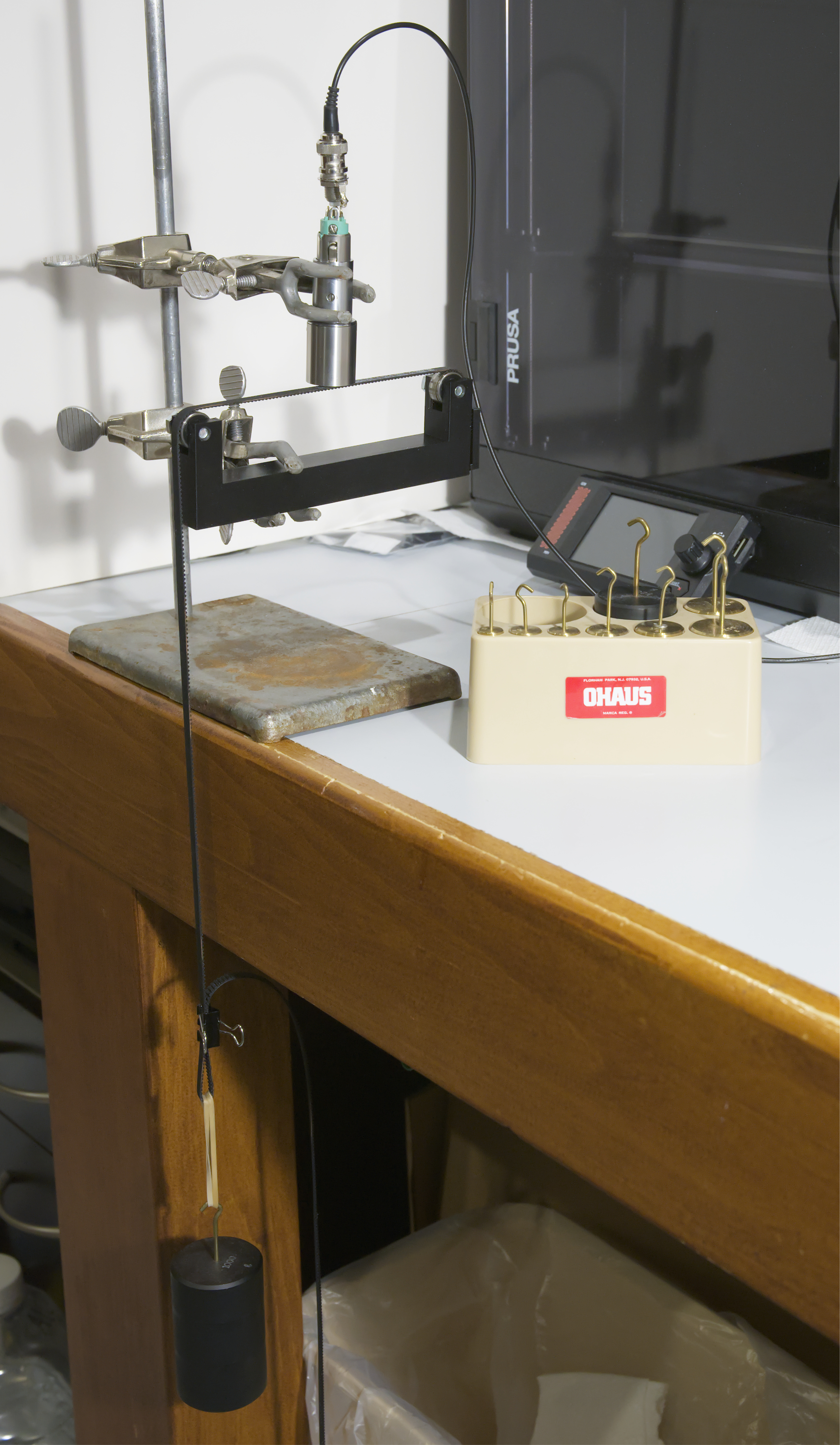 photo of belt test fixture